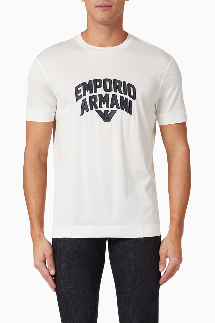

Logo T-shirt in Cotton Jersey, White