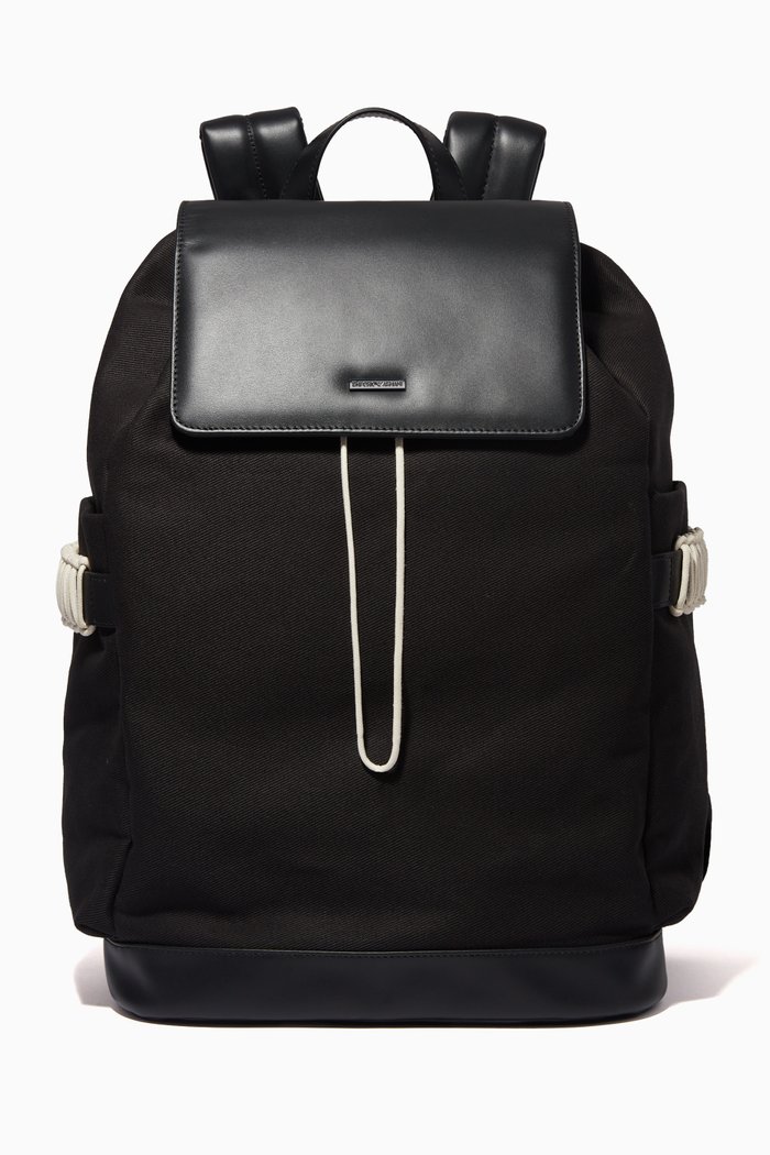 

Micro Metal EA Backpack in Leather, Black