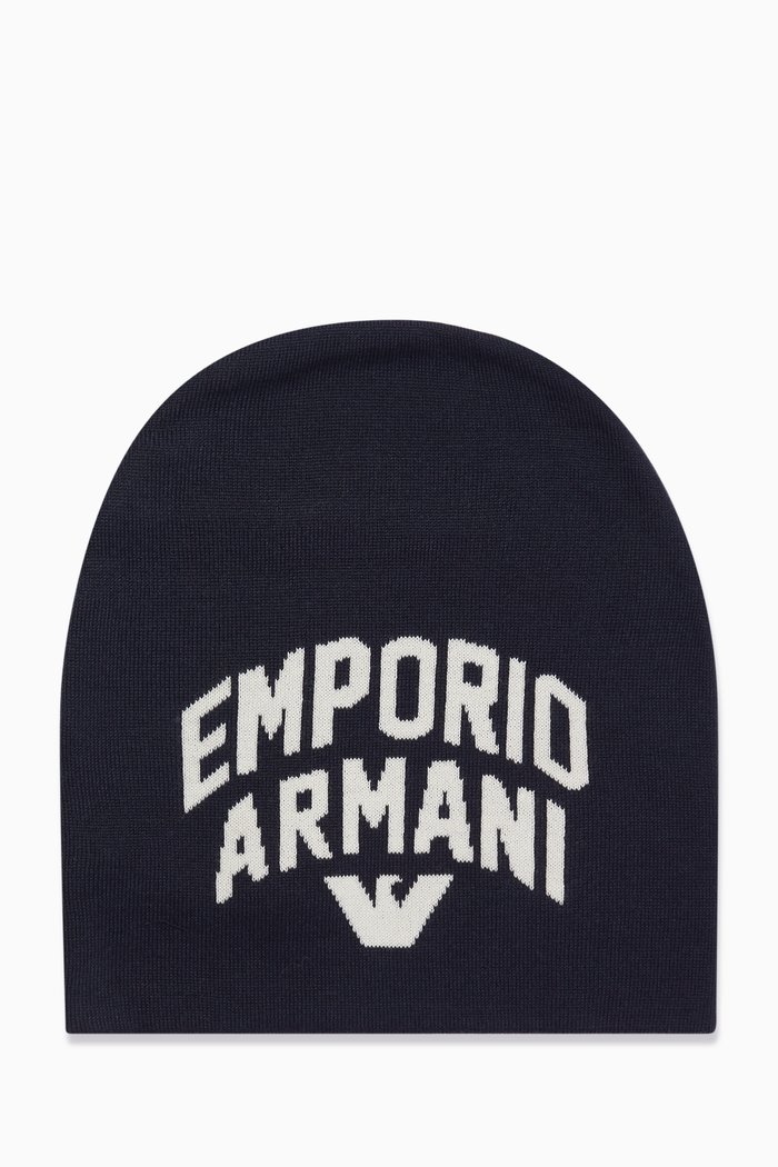 

Macro EA Beanie in Knit, Blue
