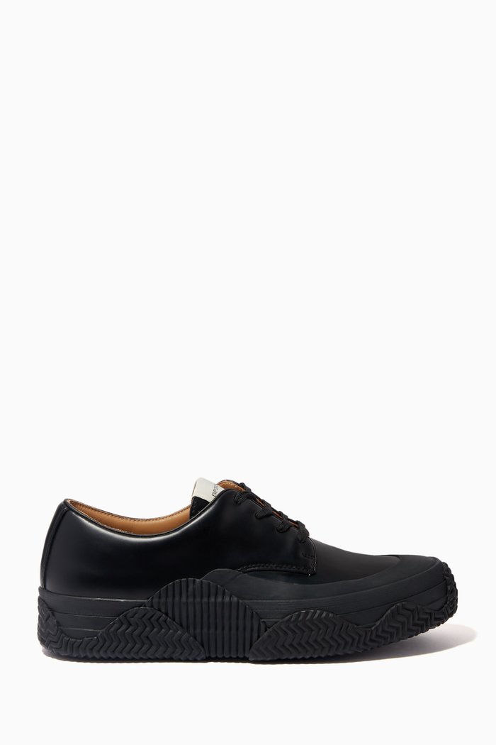 

Sneakers in Leather & Rubber, Black