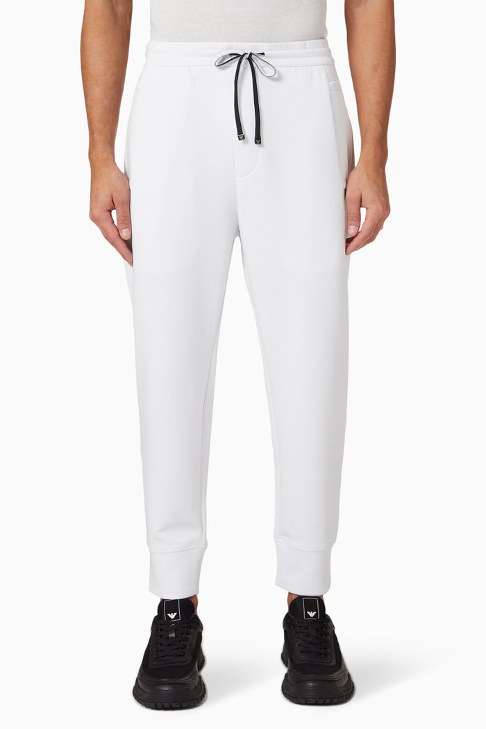

Track Pants in Cotton Blend, White