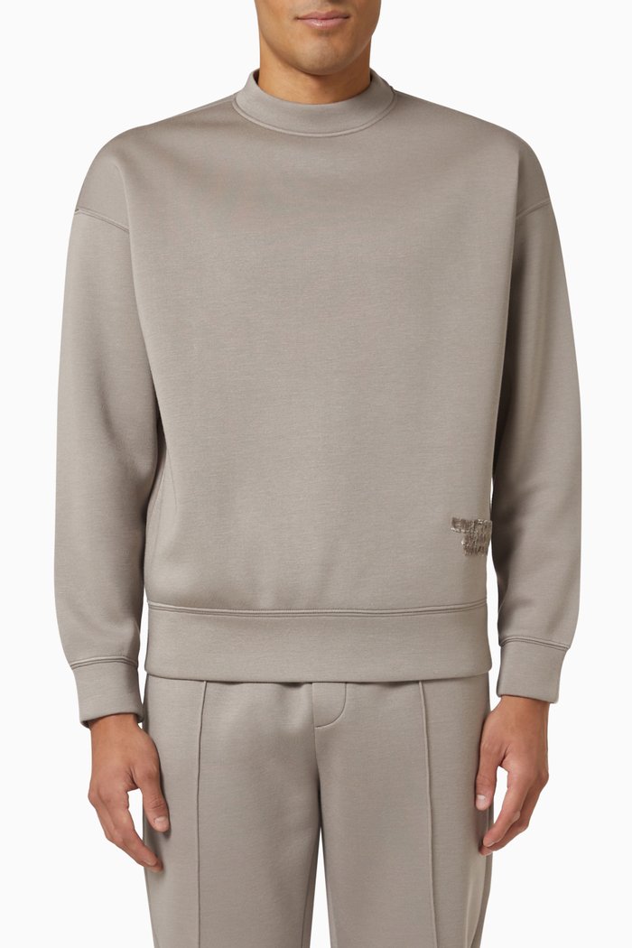 

Sweatshirt in Modal Jersey, Neutral