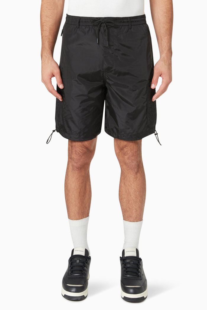 

Cargo Shorts in Nylon, Black