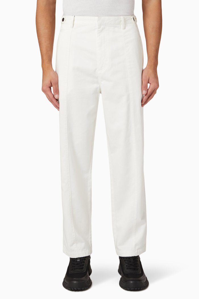 

Wide-Leg Pants in Cotton, White
