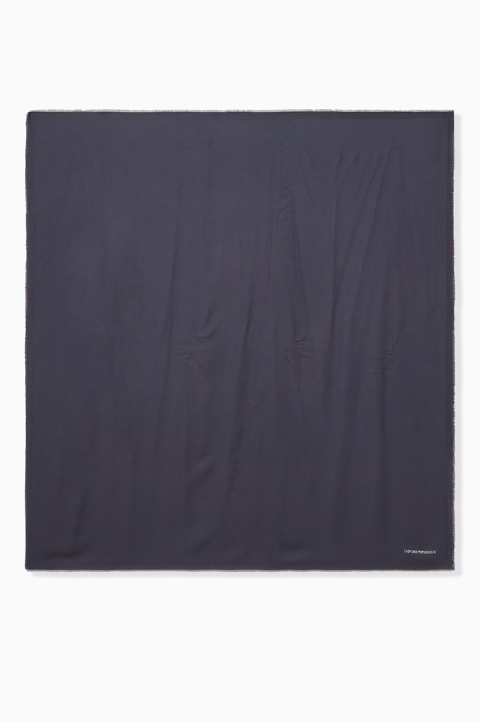 

EA Logo Scarf in Wool, Blue