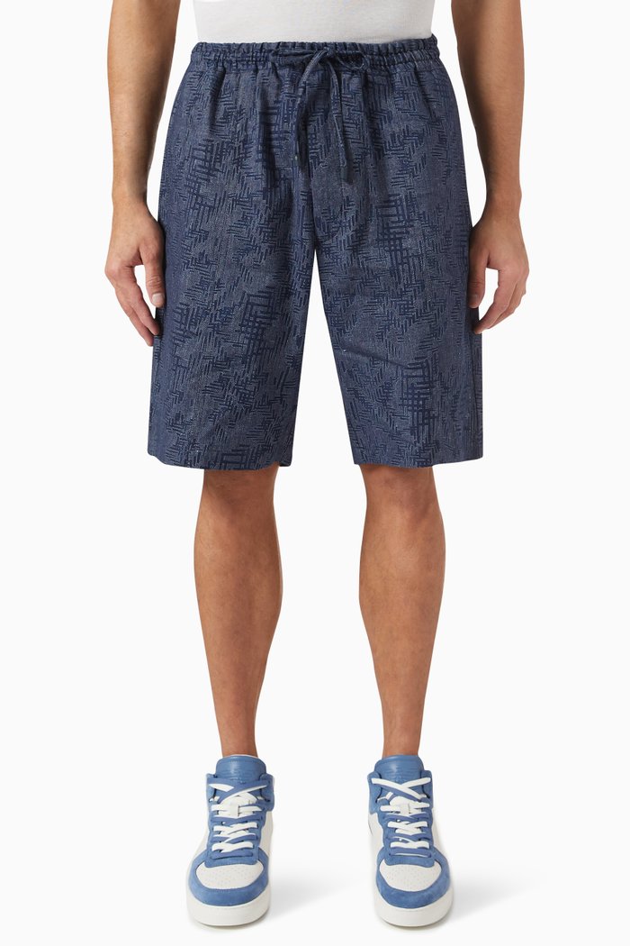 

Coulisse Shorts in Linen Blend, Blue