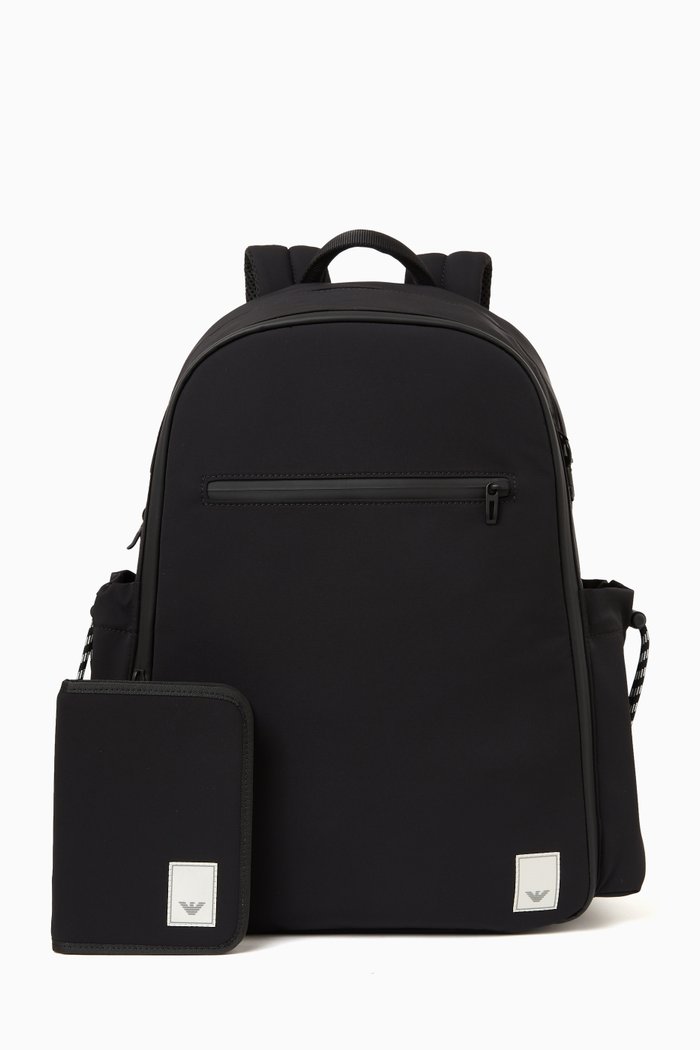 

Travel Essentials Backpack in Leather, Black