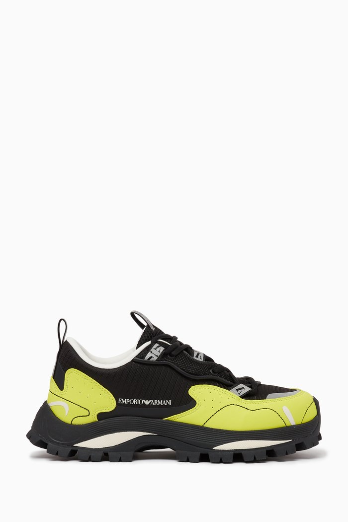 

Racing Sneakers in Ripstop Nylon & Mesh, Black