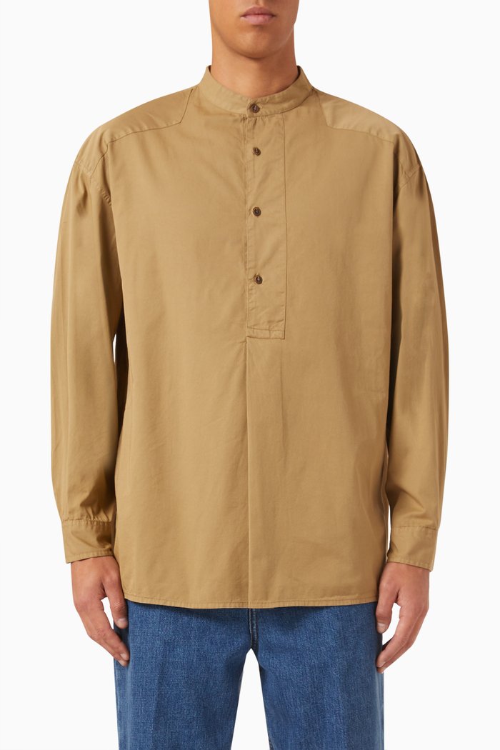 

Oversized Shirt in Cotton, Neutral