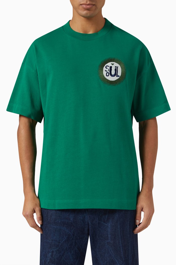 

Freedom Logo T-shirt in Cotton, Green