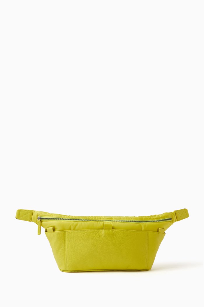 

Belt Bag in Nylon & Leather, Yellow