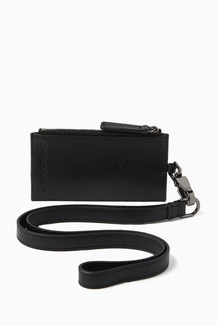 

Card & Badge Holder in Leather, Black
