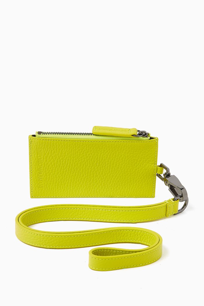 

Card & Badge Holder in Leather, Yellow