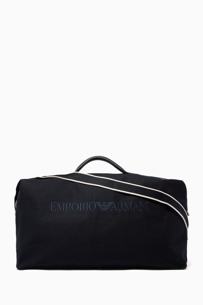 

Logo Travel Bag in Cotton Twill, Blue