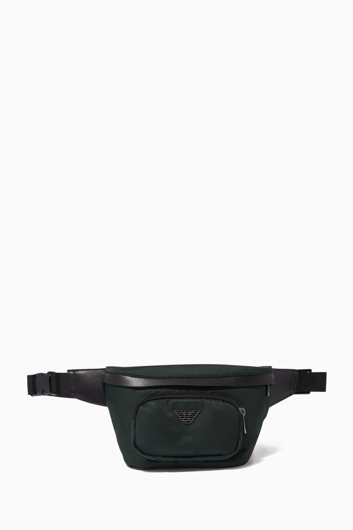 

EA Eagle Belt Bag in Nylon, Green