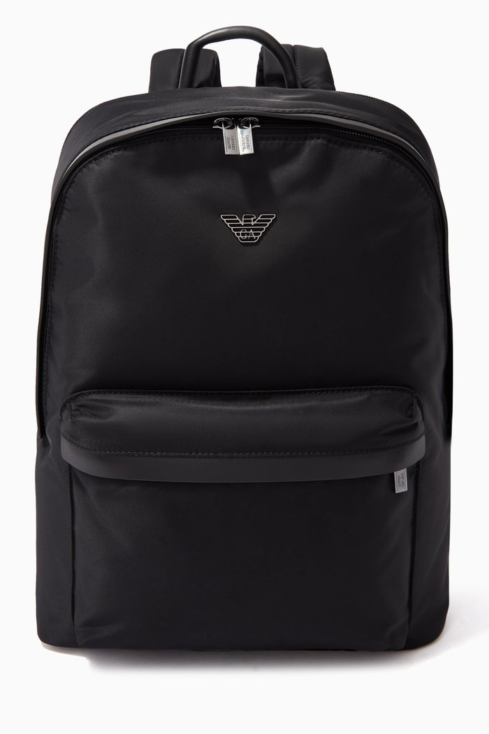 

EA Eagle Backpack in Recycled Nylon, Black