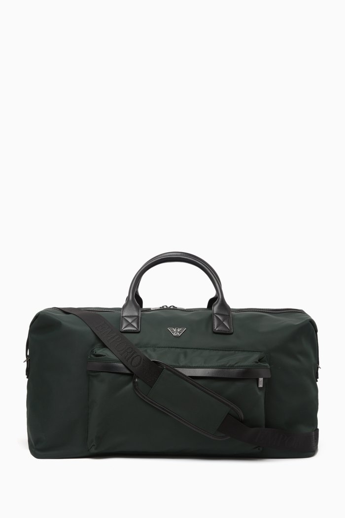 

Travel Essentials Duffle in Recycled Nylon, Green