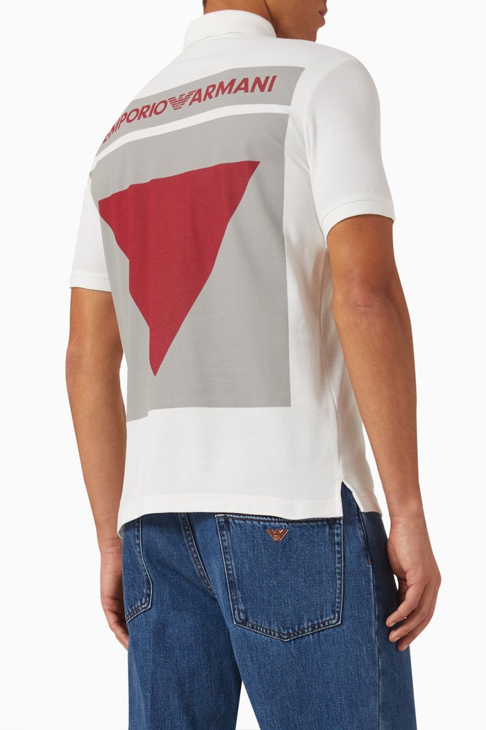

Polo Shirt in Cotton Piqué, White