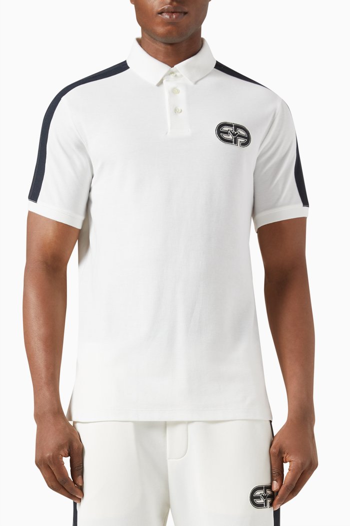 

Polo Shirt in Cotton Piqué, White