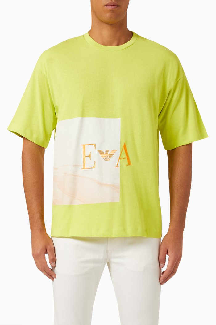 

Logo T-shirt in Cotton Jersey, Yellow