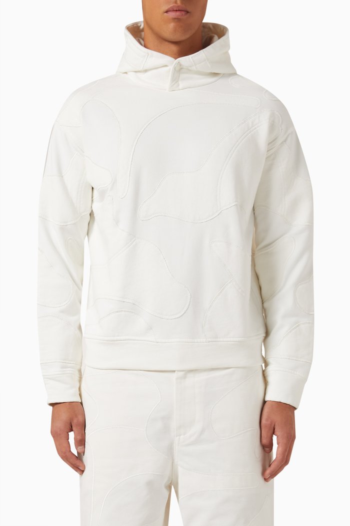 

Tone on Tone Hoodie in Fleece, Neutral