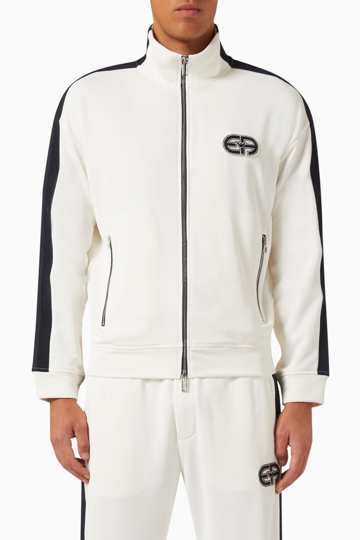 

Logo Sweatshirt in Jersey, White