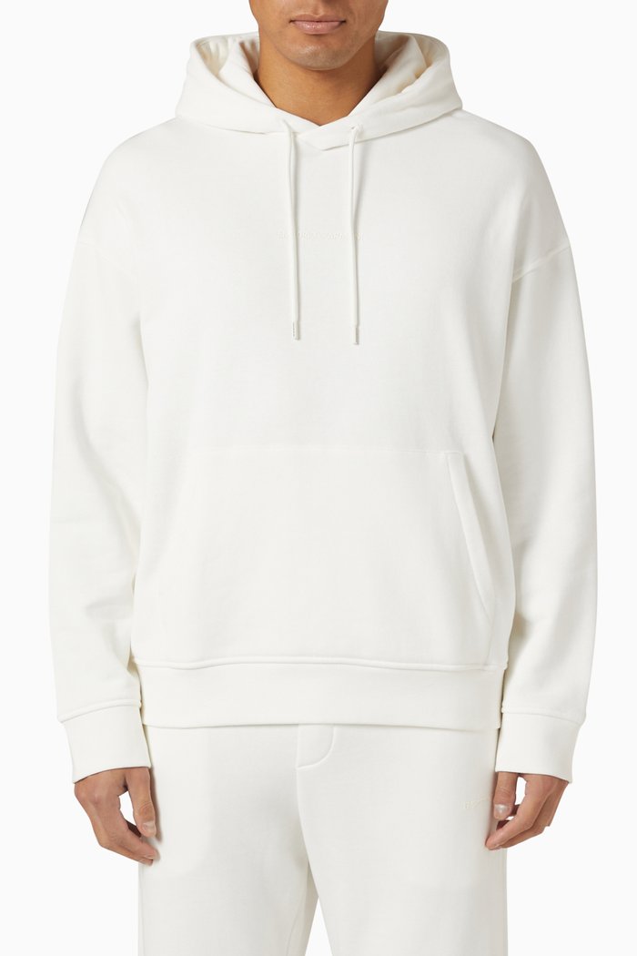 

Hoodie in Fleece, White