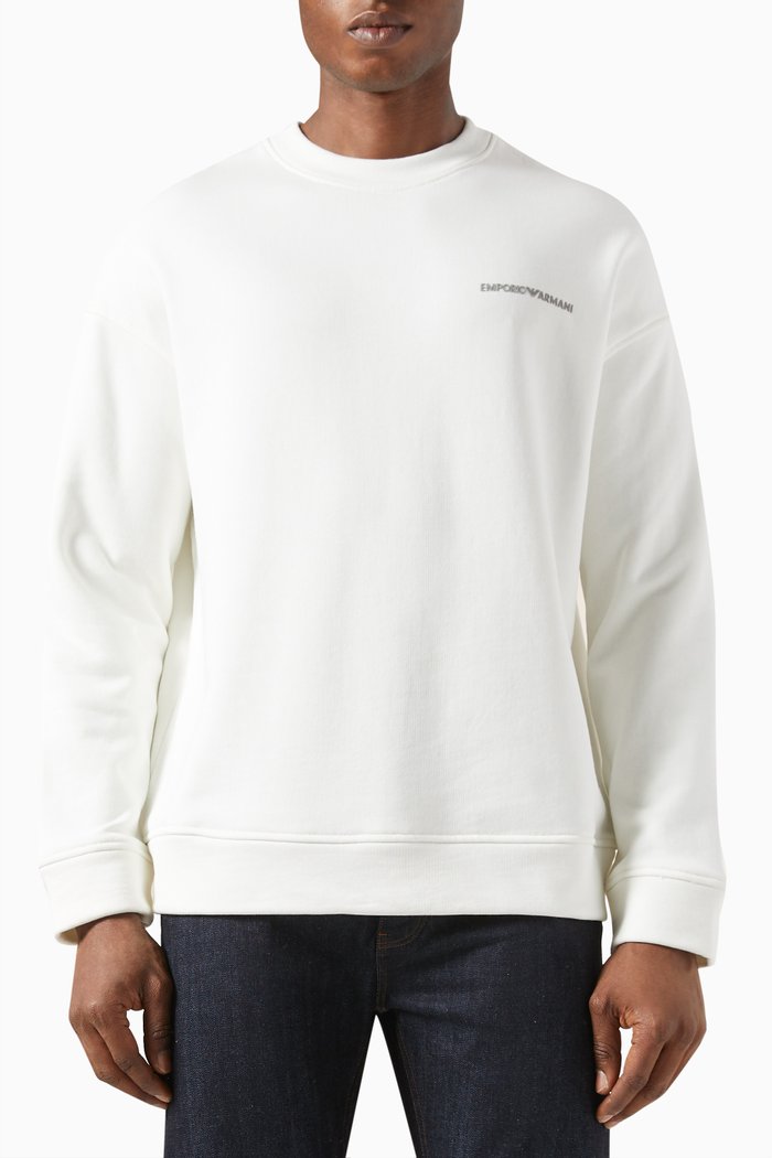 

Logo Sweatshirt in Fleece, Neutral