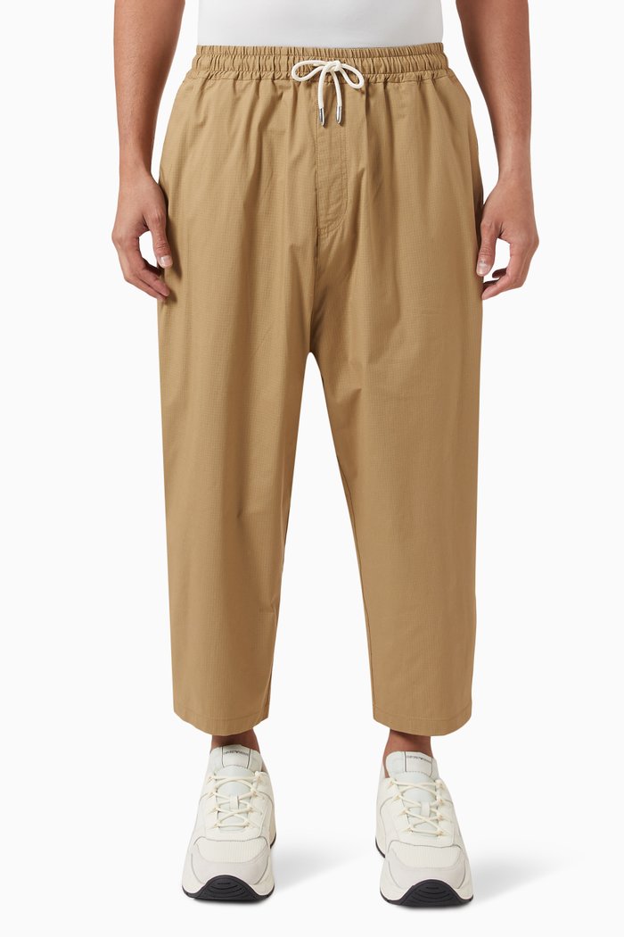 Trousers in Ripstop Cotton, Neutral