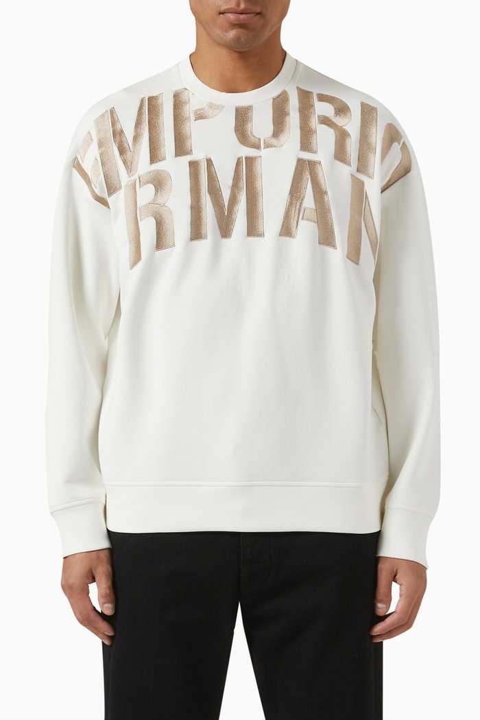 

Logo Sweatshirt in Cotton, White