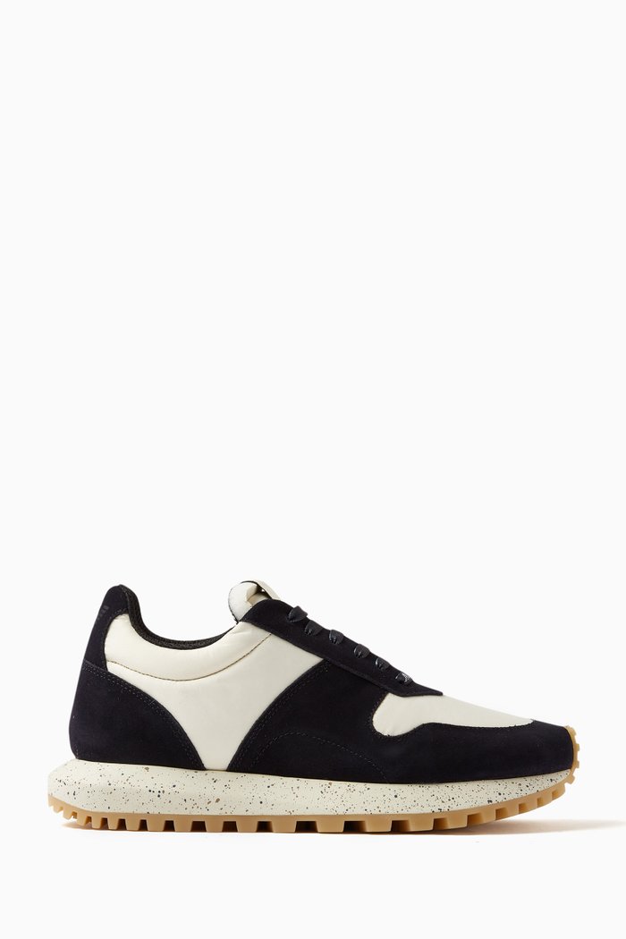 

Sustainable Capsule Sneakers in Nylon & Suede, Blue