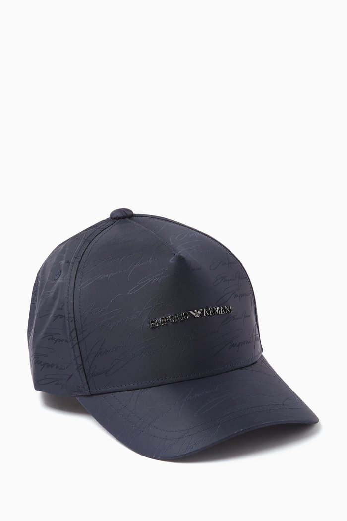 

All-Over Logo Baseball Hat, Blue