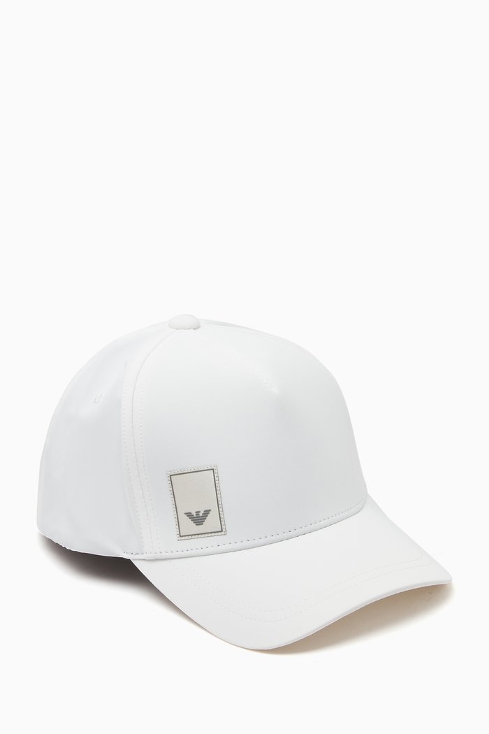 

Logo Patch Baseball Hat, White