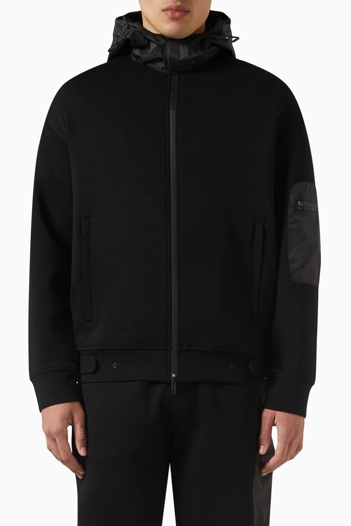 

Logo Sweatshirt in Cotton Stretch, Black
