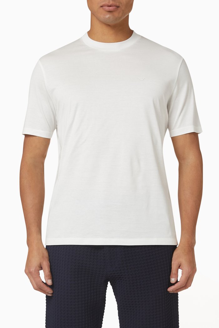 

T-shirt in Lyocell Blend, White