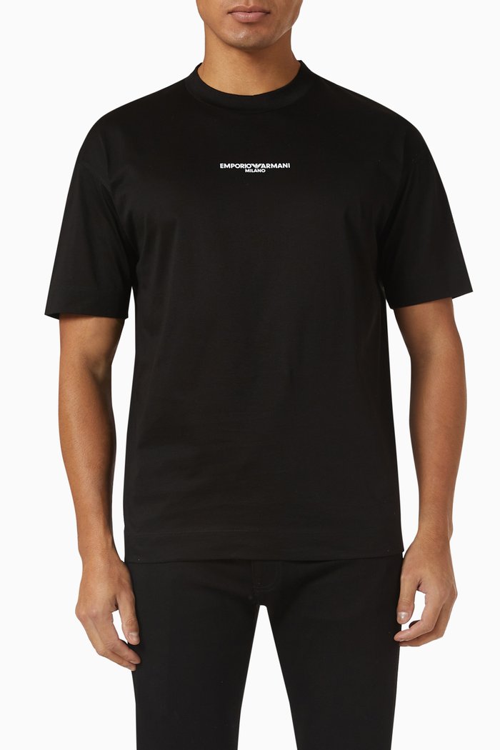 

Logo T-shirt in Cotton Jersey, Black