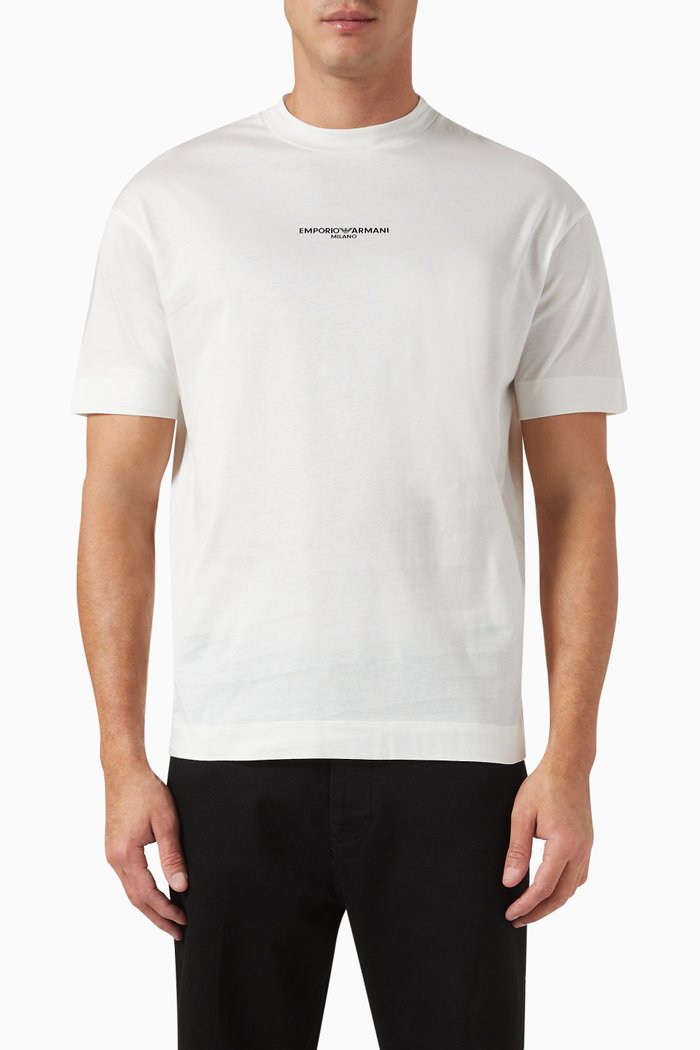 

Logo T-shirt in Cotton Jersey, White
