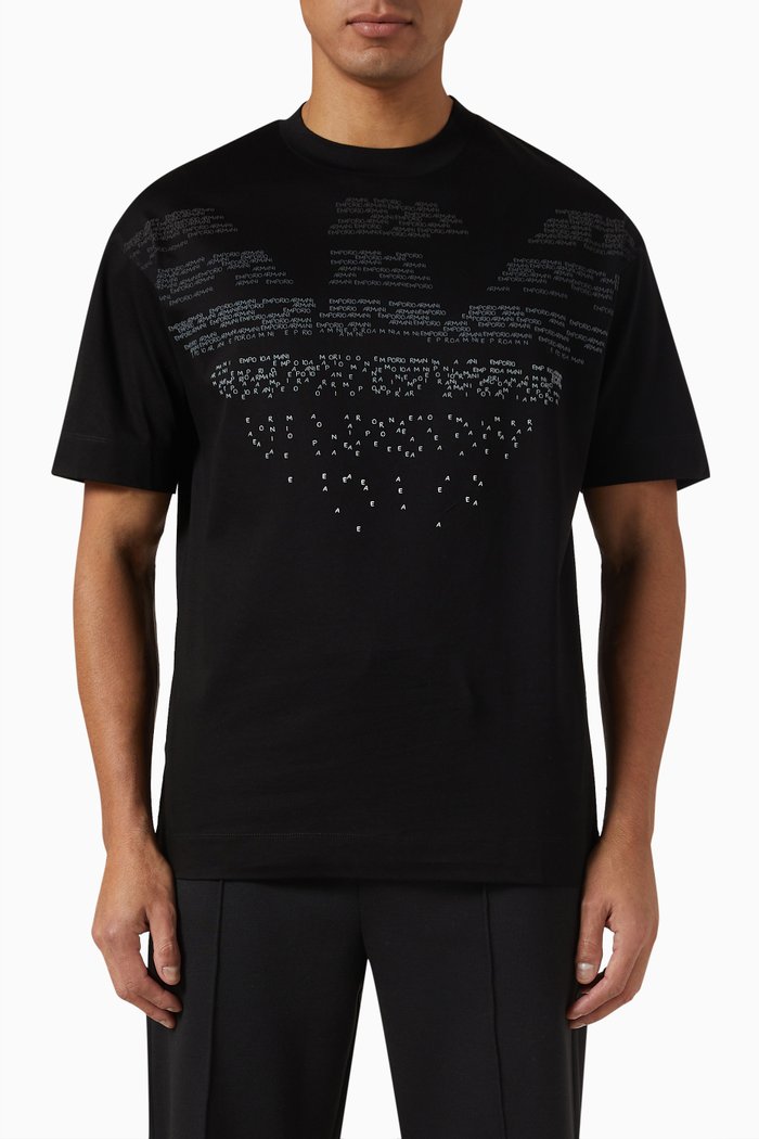 

Logo T-shirt in Cotton Jersey, Black