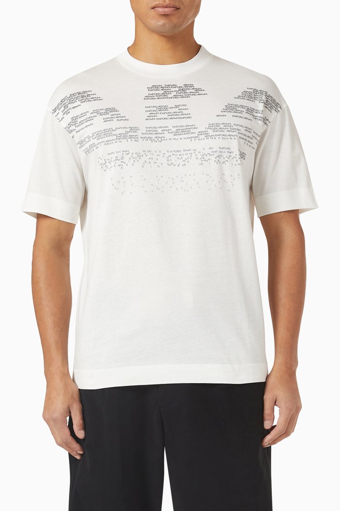 

Logo T-shirt in Cotton Jersey, White