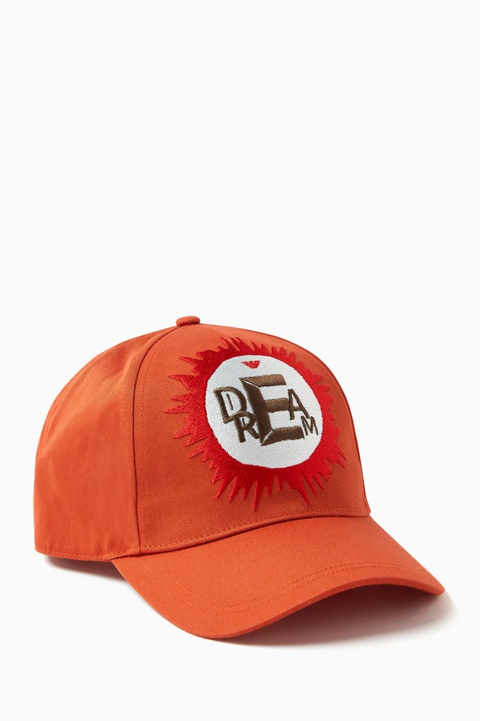 

Tribe Logo Patch Baseball Cap in Gabardine, Red