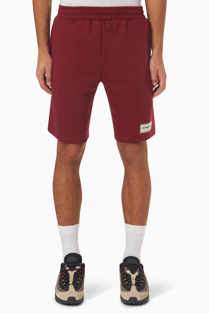 

Lounge Shorts in Organic Fleece, Red