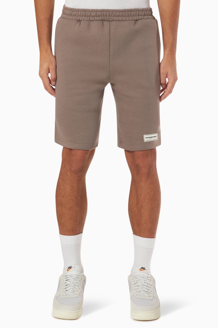 

Lounge Shorts in Organic Fleece, Brown