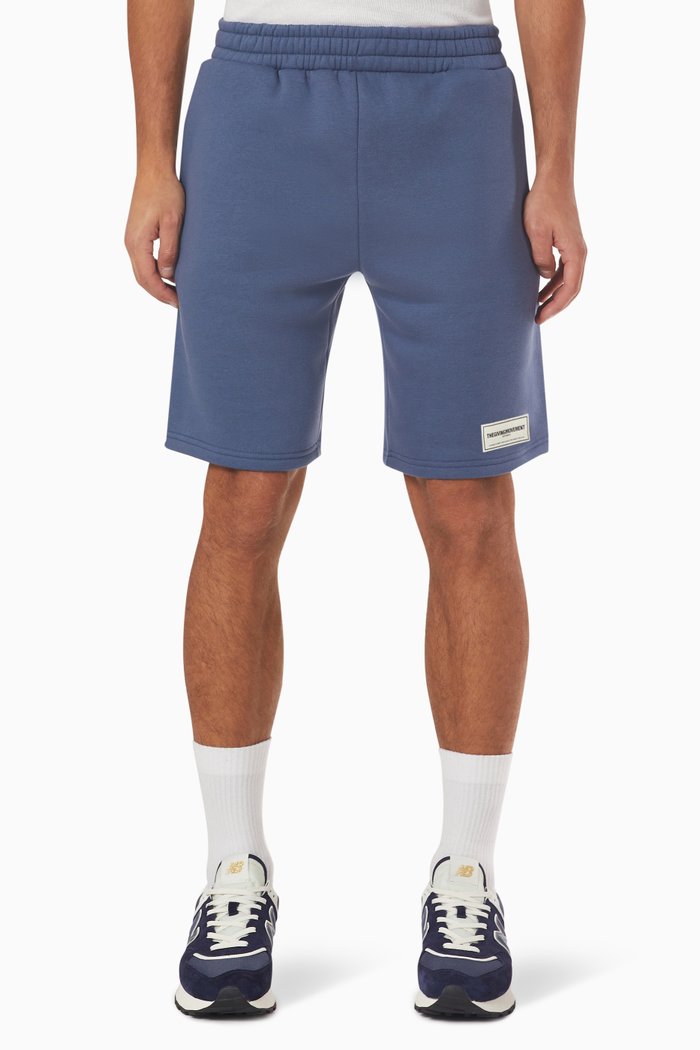 

Lounge Shorts in Organic Fleece, Blue