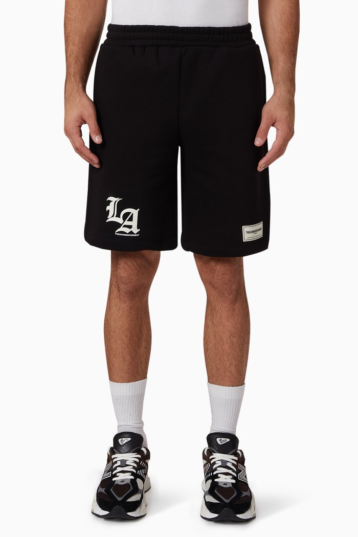 

LA Lounge Shorts in Organic Fleece, Black