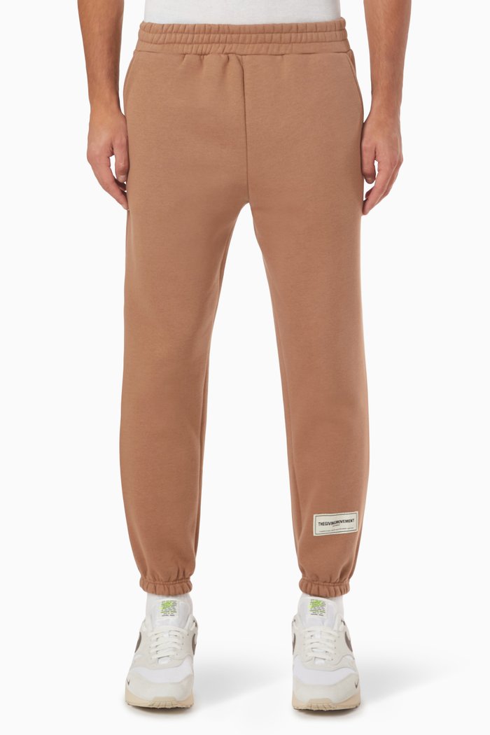 

Logo Patch Sweatpants in Organic Fleece, Neutral
