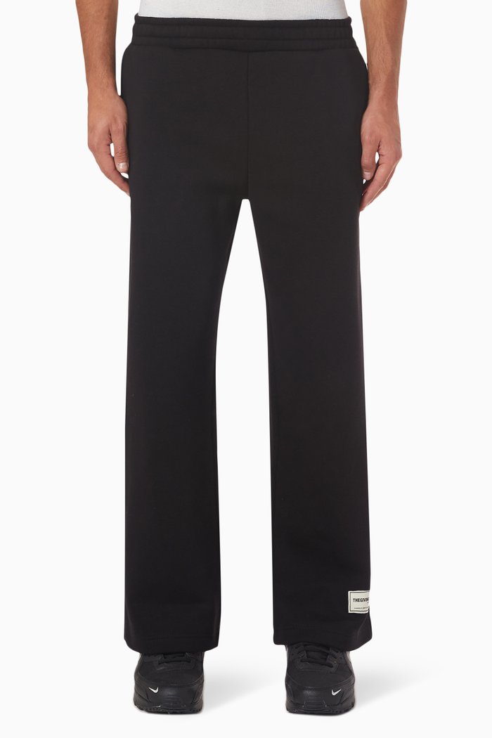 

Modest Wide-leg 29" Sweatpants in Organic Fleece, Black
