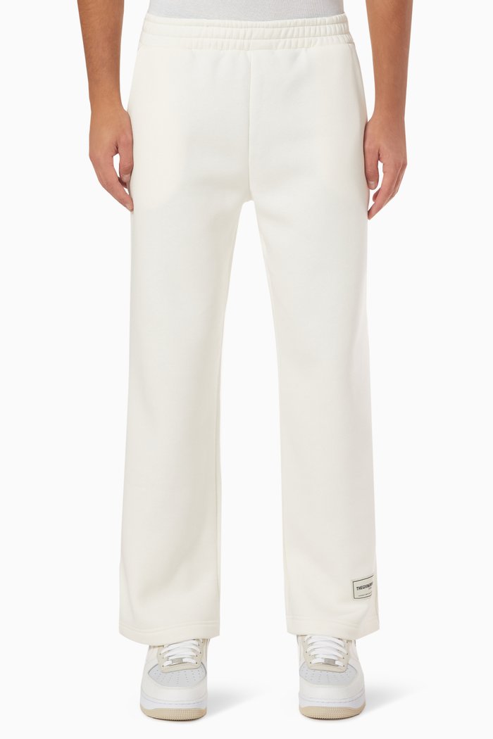 

Modest Wide-leg 29" Sweatpants in Organic Fleece, Neutral