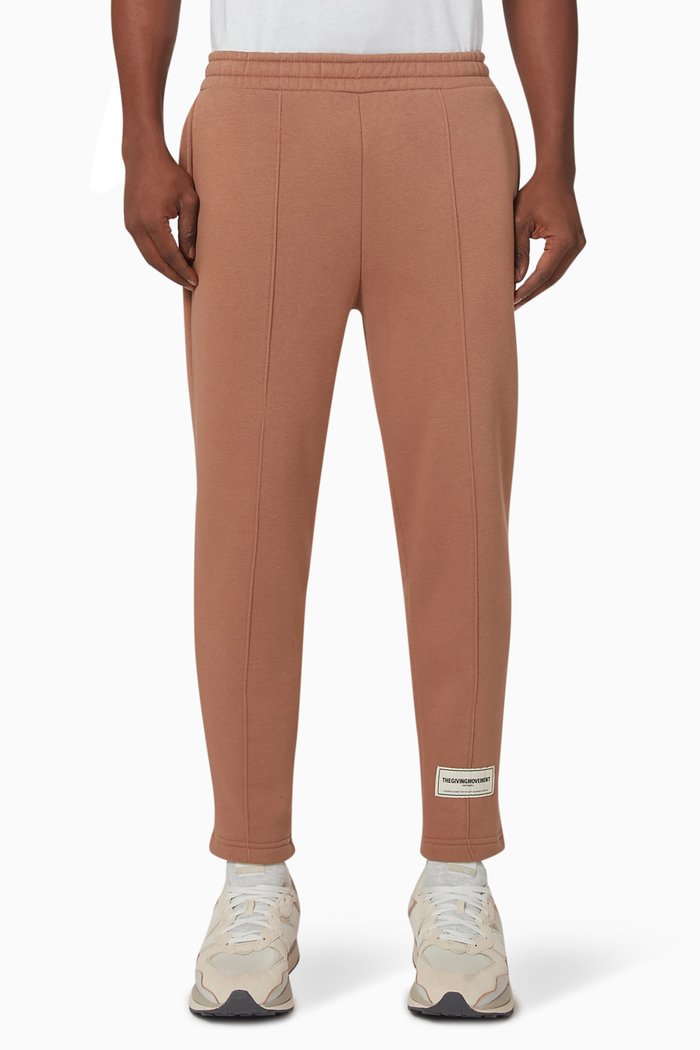 

Tapered Sweatpants in Organic Fleece, Neutral