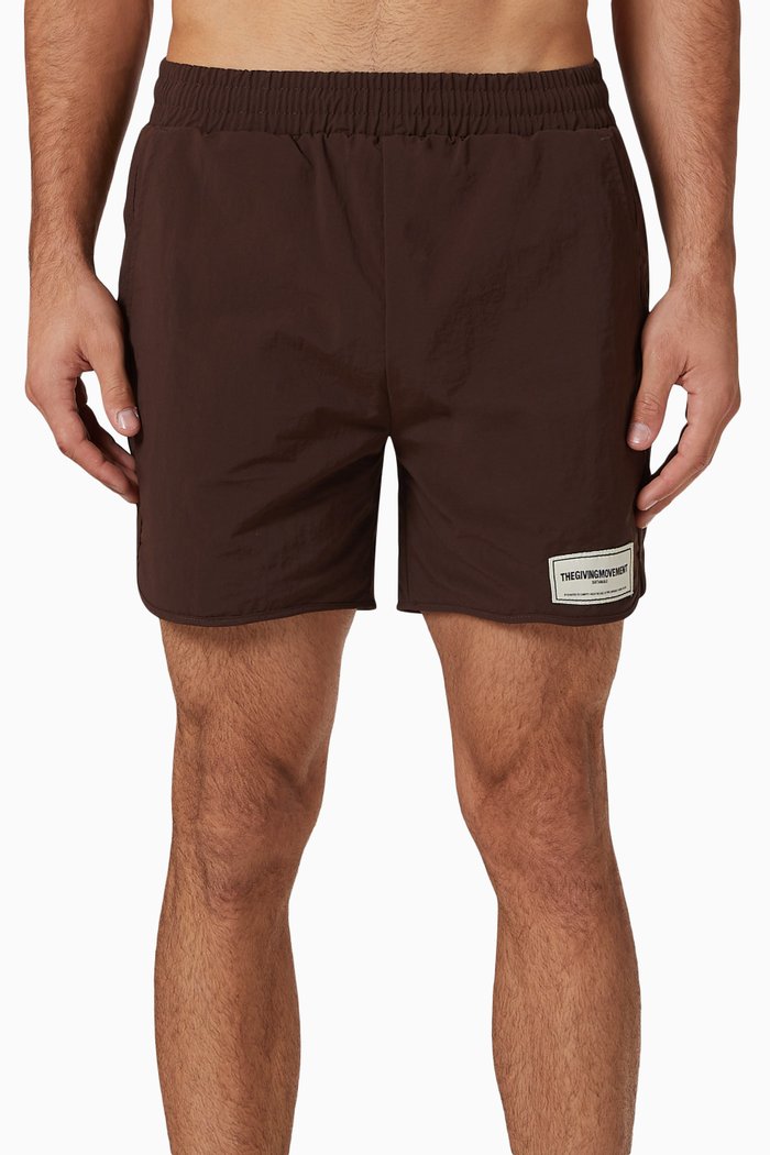 

Swim Shorts in RE-SHELL100©, Brown