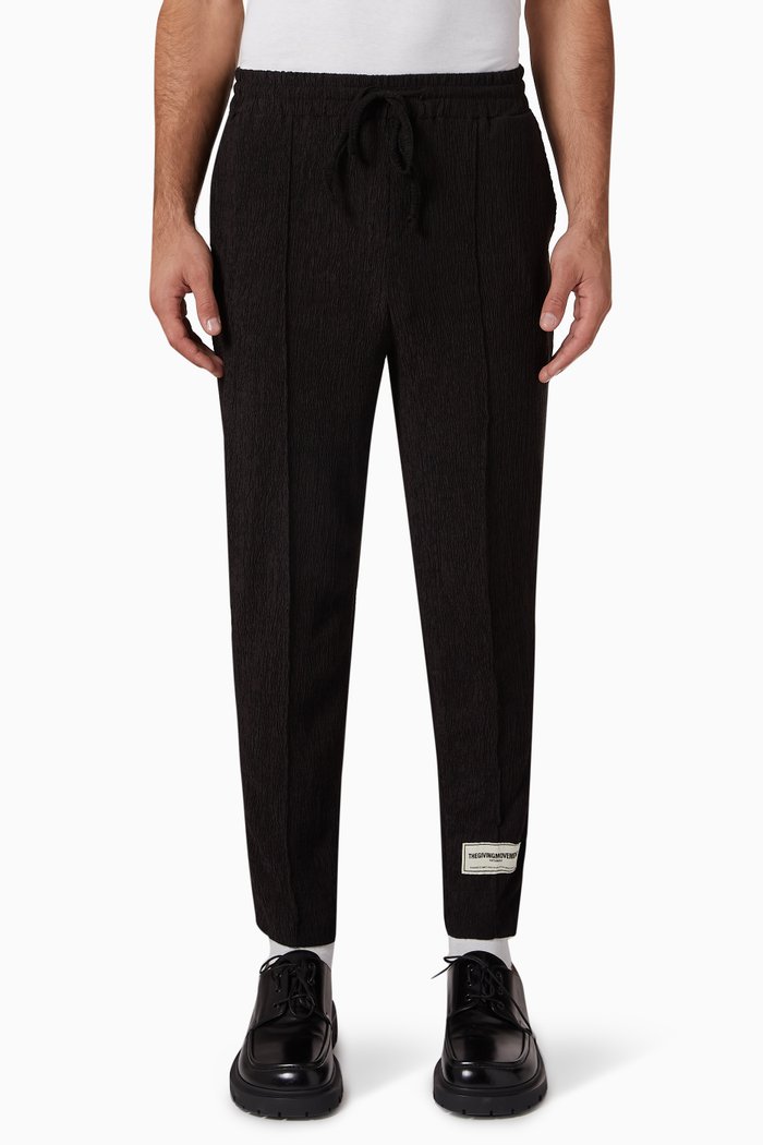 

Crinkle Pants in RE-CRINK100©, Black